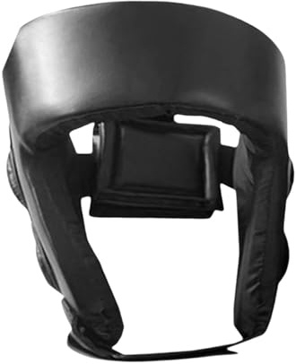lopituwe Casco de Taekwondo, Equipo de protección, Cobertura Facial Transpirable, Ajustable para Entrenamiento de Boxeo y Kickboxing, Rendimiento y Seguridad, MMA, Cobertura, Negro, Niños
