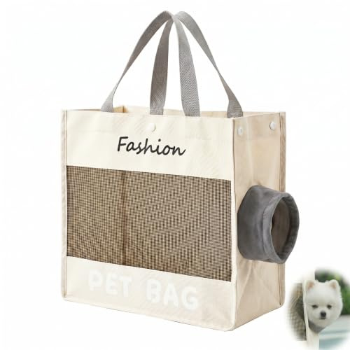 Bolso para Perros Pequeños y Gatos - Bandolera Perro Transpirable y Ajustable para Mascotas hasta 7,5 kg | Bolso Bandolera Perro Ideal para Viajes y Paseos