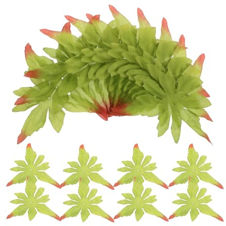 Tofficu 50 Pezzi Sepali di Peonia Verde per Fai da Te, Accessori Comodi e Facili da Infilare per Steli di Fiori, per Artigianato Floreale e Decorazioni Casa