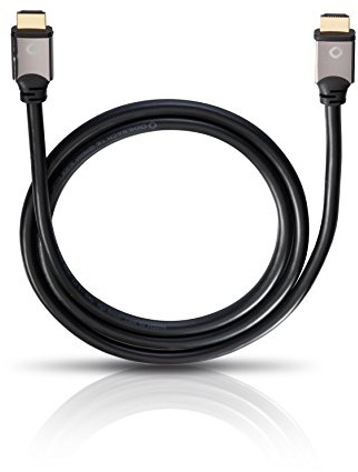Oehlbach Black Magic, High Speed Ethernet HDMI-Kabel, 4k Ultra HD 50/60Hz, 2160p, 21:9 Cinema, HDR, 3D, 18Gbit/s, OFC - 7,50m