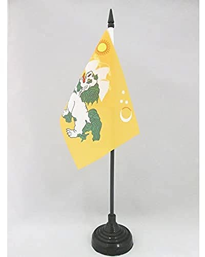 AZ FLAG Bordsflagga Tibet 1920-1925 15x10 cm 100D Polyester Plastfot