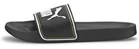 PUMA Unisex Leadcat FTR Slide Sandal, Puma Black-Puma Team Gold-Puma White, 39 EU