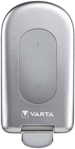 Varta caricabatterie wireless ultra veloce con ricarica wireless ultra veloce fino a 15 W, compatibile con Qi, tecnologia Dual Coil, incluso cavo USB tipo C