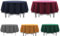 MB Warenhandel24 Tischdecke Gartentischdecke aus Polyvinylchlorid (PVC) einfarbig mit Fransen Classic viele Größen Formen und Farben (Rund D: 130 cm, Grau)