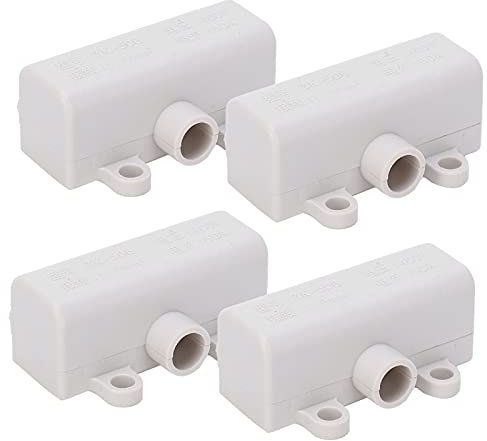 Tipo T Morsettiera, 4 Pezzi Splitter Principale Tipo T Connettore Splitter, 1-in-4-Out Morsettiera Di Cablaggio T Tipo Connettori Elettrici Rapidi Connettori per Cavi Con Guscio Isolante, 400V 60A