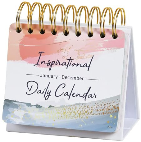 Motivational & Inspirational Daily Calendar - Daily Flip Calendar with Inspirational Quotes, Undated Perpetual Office Desk Decor, Inspirational Gifts
