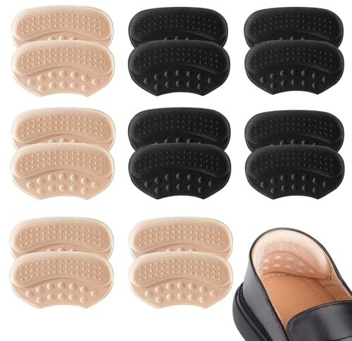 QSZHSL 8 Paia Tallone Cuscino, Cuscinetti per Scarpe Troppo Grandi, Cuscinetti per Scarpe, Proteggi Tallone per Scarpe, Impugnature per Tallone, Soletta Autoadesiva, per Scarpe Troppo Grandi