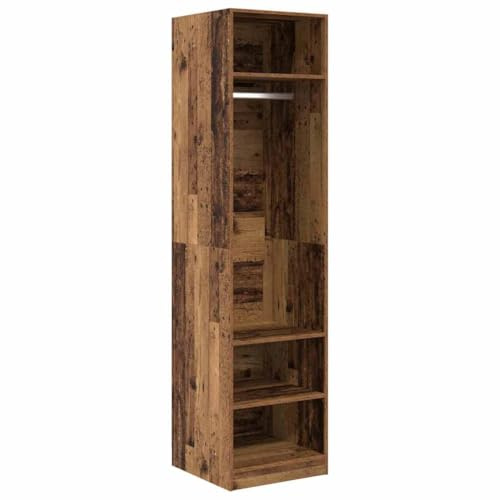 vidaXL Armadio in Legno ingegnerizzato di Colore Marrone, 50 x 200 cm, con Ripiani. È autoportante, Perfetto per la Camera da Letto, ha Una Superficie Liscia ed è Compatto e stiloso. Organizzazione