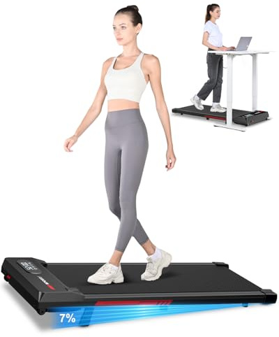 Tapis de Course 3 en 1 Pliable avec Pente 7% – Tapis Roulant Électrique Silencieux 8 km/h, Moteur 2,5 CV, Système d’Amorti Avancé, Écran LCD, Cadre Renforcé, 130 kg Max – Maison & Bureau (Noir)