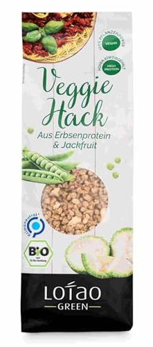 Lotao Veggie Hack Bio (100g) - Veganes Hack: nachhaltig & hochwertig | 70% Protein: Erbsenprotein & Jackfruit | Vielfalt für vegane Lebensmittel: Bolognese Sauce, Burger, Chili Sin Carne uvm.