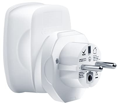 Reiseadapter Universal Stromadapter Stecker Internationale Steckdosenadapter Reisestecker mit 3 USB- Port und 1 Typ C-Anschluss für Europa UK US Schweiz White