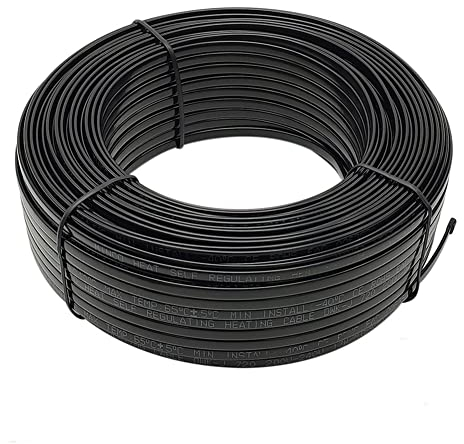 MincoHome 50m Heating Cable Snow Melting 220V Self Regulating Heating Tape,Prevent Pipe Freeze Heat Trace System (20m)