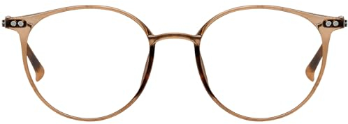 KAEOISFU Modische Ovale Superleicht Lesebrille für Damen und Herren, Runden Blaulichtfilter Computerbrille,Computer Lese brille mit Sehstärke