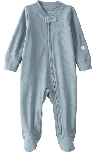 little planet by carter's unisex-baby Sleep and Play made with Organic Cotton, Light Blue, 3M