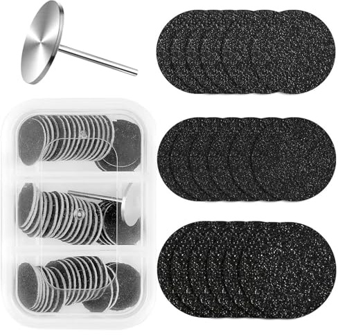 XIATIAN 60Pcs Sanding Paper Discs for Pedicure, Callus Remover Sandpaper