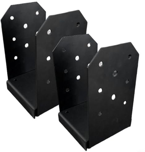 WIIYENA Adjustable Post Base Anchor,4x4 Post Base Brackets Heavy Duty Fence Post Holder Support Base for Pergolas, Pavilions, Fences, Gazebos, Mailboxes, Porch Railings