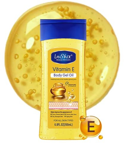 Essential Oils for Skin - Vitamin E Body Oil for Women - Vitamin E Oil for Skin - Body Skin Care for Anti-Aging,Brightening,Firming,Nourishing,Moisturizing - Face & Body Oil - Facial Oils Gel