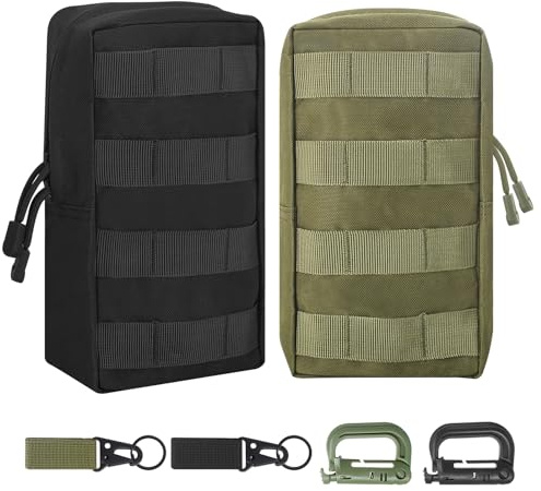 Small Military Waist Pack - 2 Pcs Waterproof Tactical Pouches