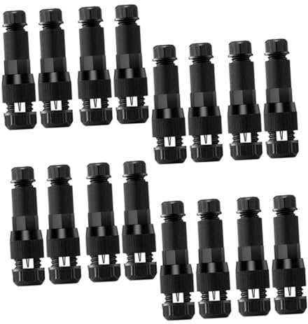 IWOWHERO 16pcs Low Voltage Landscape Wire Connectors Easy Install Garden Lighting Connectors for Pathways Yards and Outdoor Decor
