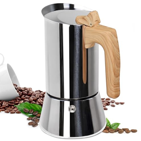 Supvision 12 Cup Thickened Moka Pot 304 Stainless Steel 600ml