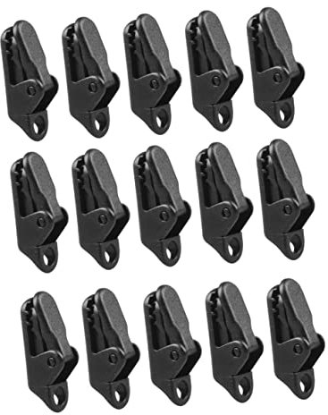 Sosoport 15 Stück Zeltclips Aus Kunststoff Kompakte Kleiner Größe 3,5x0,8cm Windfeste Planenklammern Für Camping Und Wanderzelte Vielseitig Als Schutz- Und Markisenbefestigungen Einsetzbar