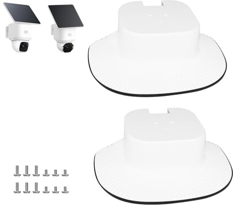 2 Pack Rain Cover Compatible with Eufy SoloCam E30/E42, Weatherproof Sun Shade Outdoor Security Camera Protection Shield,Anti-Glare Sun Visor, Easy to Install