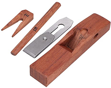 Plano de carpintería, cepillo de mano, herramienta profesional de artesanía en madera para cepillado de madera, recorte, carpintero, bricolaje, teca, acero al manganeso, 7,2 (280)