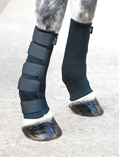 Shires Arma Horse Mud Socks Turnout boots in Black Neoprene Full, Black