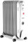 Schallen 2500W 11 Fin Portable Electric Slim Oil Filled Radiator Heater with Adjustable Temperature Thermostat, 3 Heat Settings & Built in 24H Timer | 2.5KW (White, 2500W | 11 Fin with Timer)