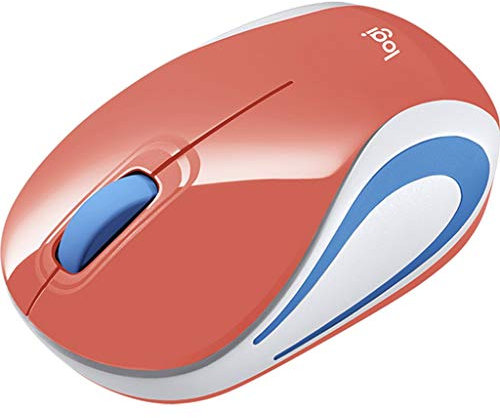 Logitech Wireless Mini Mouse M187 - Coral