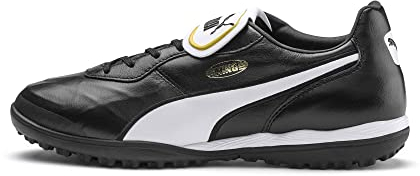 PUMA Unisex Adults' Sport Shoes KING TOP TT Soccer Shoes, PUMA BLACK-PUMA WHITE, 40