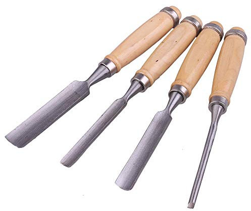 Carpenter Carving Firmer Gouge Wood Chisel Woodworking Tool EPRHY Carpentry Tools 4Pcs