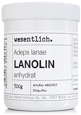 Lanolin ullfett hydrat 500 g – vattenfri och knappt lukt – ullvax av väsentligt.
