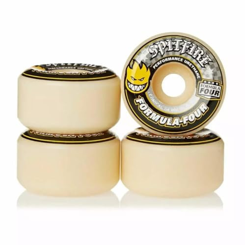 Spitfire Roues de skateboard 54 mm F4 99A Conique Imprimé Jaune