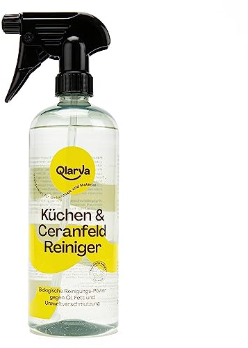 QLARVA Küchen- & Ceranfeldreiniger - Kraftvoller Allrounder für eine saubere Küche - Biologisch abbaubar und materialverträglich