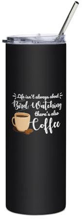 Teegarb Letter Blanket Ornithologie Hilarant Birdwatcher Espresso 2 pour amateurs de caféine