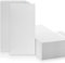 LOGIC PACK 100 Briefumschläge ohne Fenster DIN Lang Kuvert Umschläge Weiß hatfklebend 110 x 220 mm 75g/m² Briefkuvert ohne Fenster