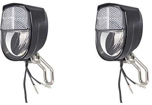 Ruitutedianzi 2X Dynamo Bike Light Front Light Set Input AC 6V 3W Dynamo Bicycle LED Headlight Bike Accessories