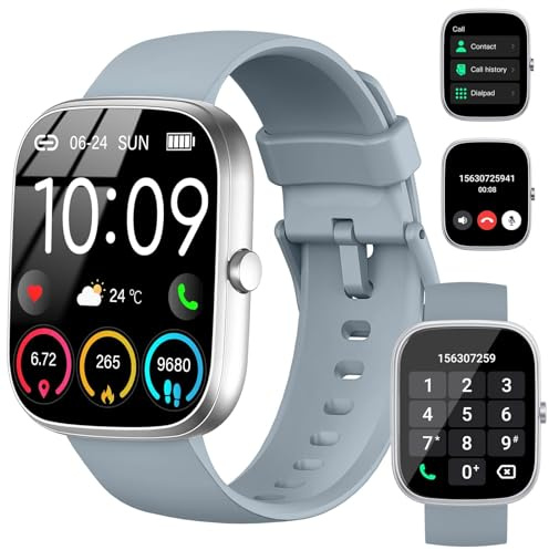 Smart Watch for Men/Women, Answer/Make Calls Fitness Watch, 1.91 Smartwatches with Heart Rate/Sleep Monitor/Step Counter, 110+ Sports Fitness Tracker IP68 Waterproof Activity Trackers for Android IOS