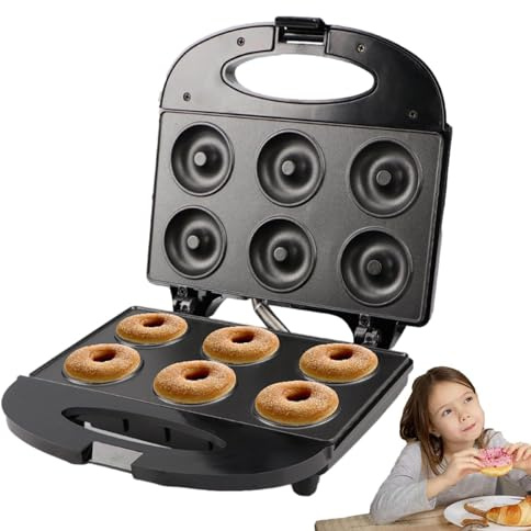 Generisch Appareil à, 6 moules individuels avec revêtement anti-adhésif, 750 W, pour la cuisine, la maison, la famille, les desserts, les collations, les friandises, les crêpes et la cuisine