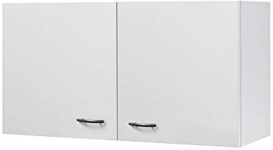 Flex-Well Küchen-Hängeschrank UNNA - Oberschrank vielseitig einsetzbar - 2-türig - Breite 100 cm - Weiß