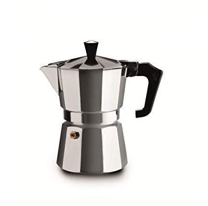 Pezzetti Stove Top Moka Espressokocher für 1 Tasse,