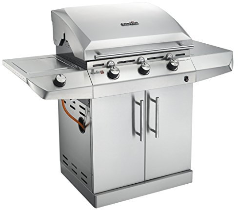 CharBroil Grill a Gas con 3 bruciatori, Performance t-36g5 di Acciaio Inox, 62,4 x 139 x 117,4 cm, Argento, 468100415