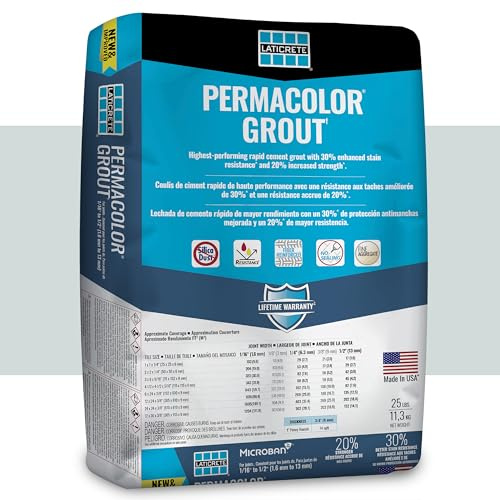 Laticrete PERMACOLOR Grout, Silver Shadow 8 lb.