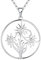 JO WISDOM Damen Halskette Edelweiss Silber 925,Kette Anhänger Blume,Schmuck für Frauen