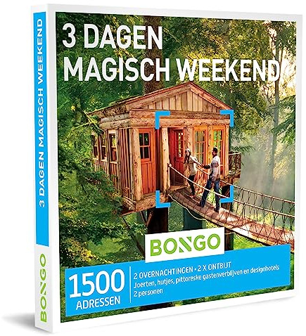 Bongo Bon - 3 Jours Magique Weekend | Cartes-Cadeaux Cadeau Carte Cadeau pour Homme ou Femme | 1500 hôtels et hébergements spéciaux