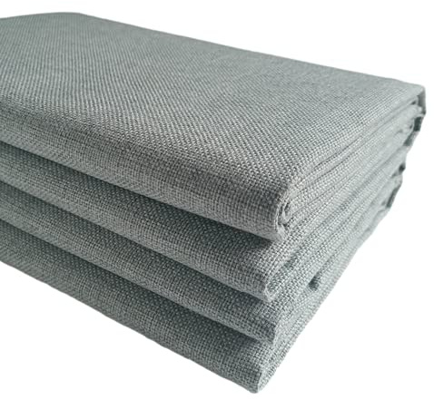 TinaKim Faux Linen Type Cloth Fabric for Sofa Chair Upholstery Material (Light Green 13, 6 Yard)