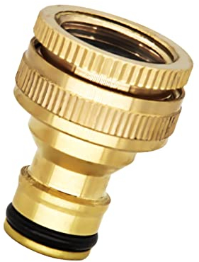 Nez de Robinet Laiton Hose Pipe Connector Adaptateur Robinet Tuyau Arrosage Connecteur Universel Raccord Tuyau d'arrosage Fileté Rapide Cuisine Convient à la Plupart Robinets(Filetage Intérieur)