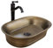 Rea Aufsatzwaschbecken WILMA RUSTIC Badwaschbecken 550 x 380 x 130 mm Keramik (geriebenes Kupfer)