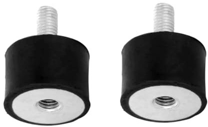 cyclingcolors 2x Silentblock goma soportes de amortiguación de vibración Amortiguador de choque coche moto tractor, femenina masculina M6x18mm M6x6mm 25x20mm